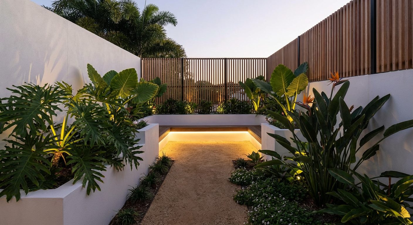 a beautiful Mediterranean Garden featured in this Mediterranean Court yard
